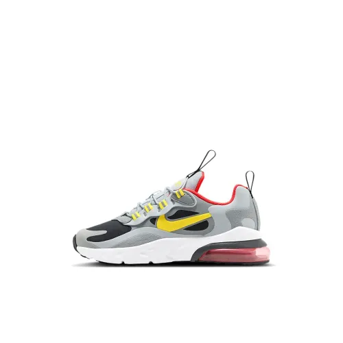 Nike Air Max 270 RT Kids Lifestyle Shoes Черный Серый Желтый Дети Возраст 3-7 лет