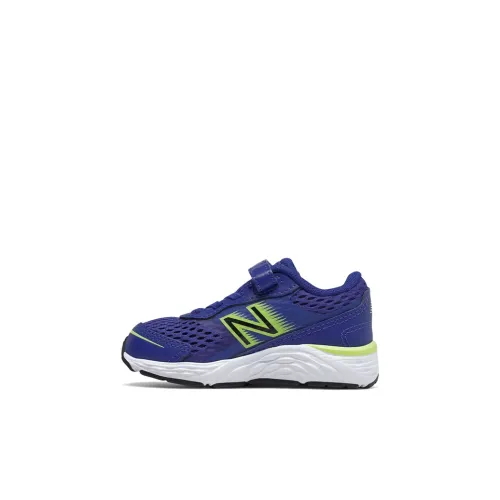New Balance 680v6 Амортизация Низкий Топ Обувь для малышей Синий Желтый Infant And Toddler