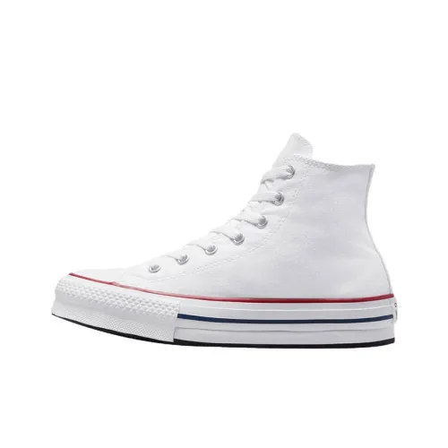 Converse Chuck Taylor All Star Износостойкие Высокие Кеды для Детей Белые Подростковые