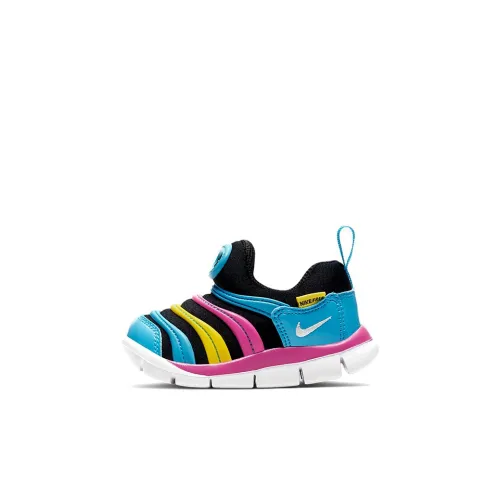 nike Dynamo Free TD Low Топ Повседневная обувь Синий Розовый Желтый Для малышей и детей дошкольного возраста