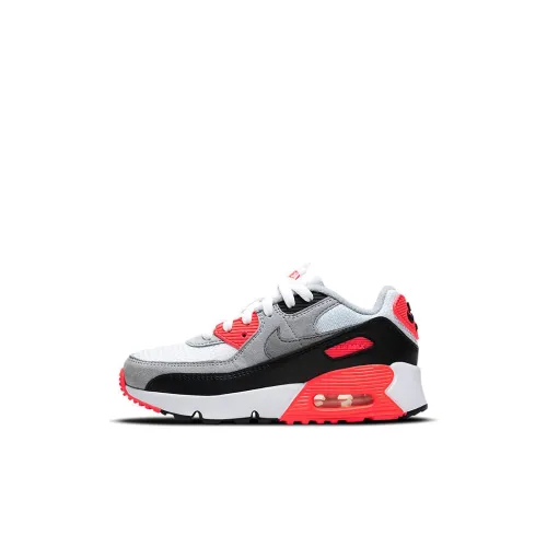 Nike Air Max 90 OG 'Инфракрасный красный Kids Lifestyle Shoes Серый красный Черный Children Aged 3 7 Лет