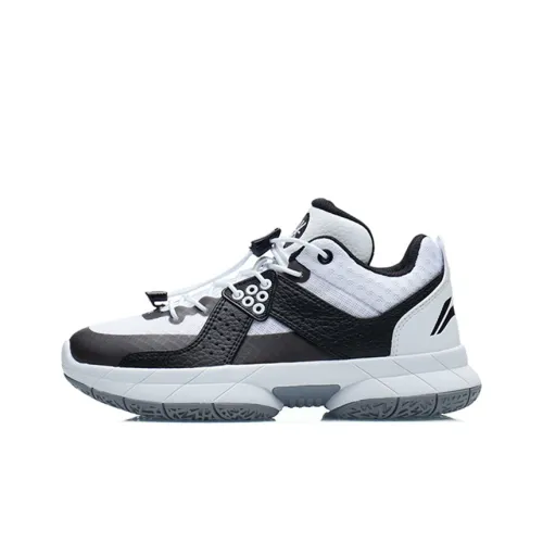 LINING YOUNG All City 5 Противоскользящие Амортизирующие Устойчивые к износу Низкие Баскетбольные кроссовки Белый Черный