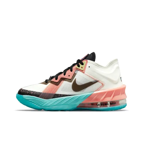 Детская баскетбольная обувь Nike Lebron 18, низкий топ, школьный возраст