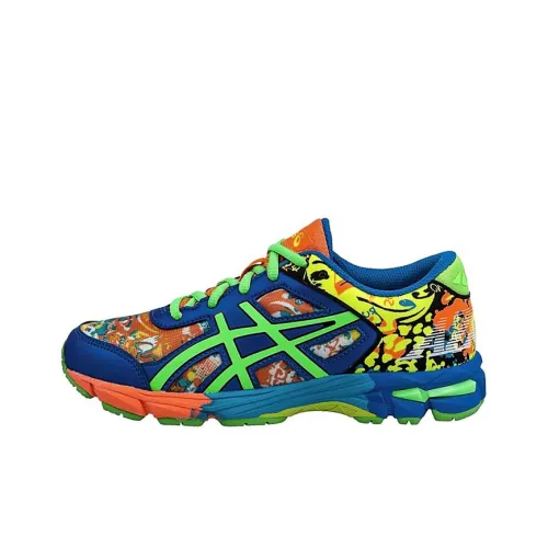 Asics Гель Noosa Tri 11 Устойчивые к истиранию Низкие Кроссовки для Бега Синие Зеленые Подростки