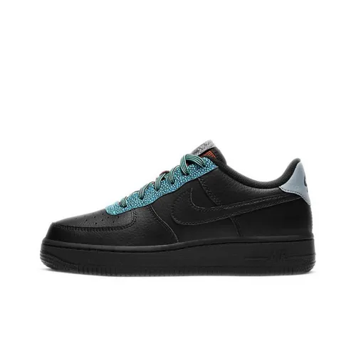 Nike Air FORCE 1 LV8 4 Low Топ Детские Скейтбординги Черный Синий Подростки
