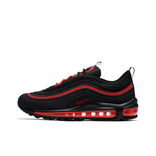 Nike Air Max 97 Low Топ Детские Беговые Кроссовки Черный Красный Подростки