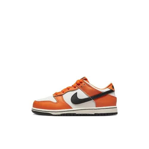 Nike Dunk Slip Resistant Abrasion Resistant Низкий Топ Детские Скейтбординги Оранжевый Белый Для детей 3-7 лет