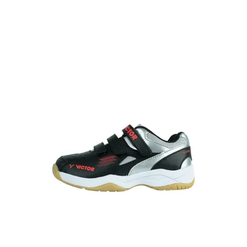 Victor Низкий Топ Бадминтон Обувь Черный Серебряный Детский