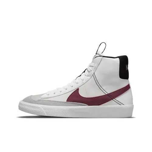 Nike Blazer '77 Устойчивый к истиранию Дышащий MID Топ Детский Скейтбординг Белый