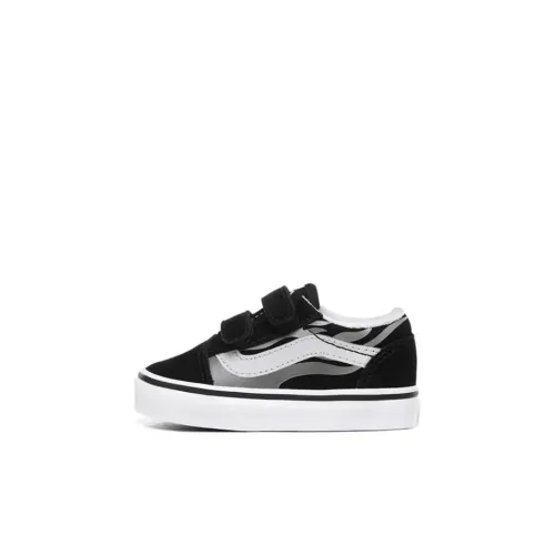 Vans Old Skool Collection Низкие кеды для малышей Черный Серый Infant и Toddler