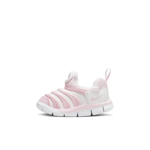 Nike Dynamo Free Устойчивый к истиранию Дышащий Низкий Топ Обувь для малышей Белый Розовый Для младенцев и малышей