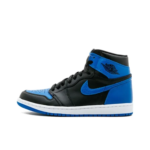 Jordan Air Jordan 1 High Топ Детские Баскетбольные Кроссовки Королевский Синий