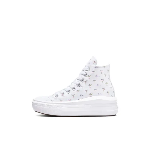 Конверс Износостойкие Высокие Кеды KIDS Белые для Детей Возраст 3-7 лет
