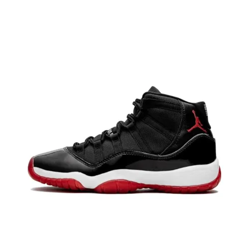 Jordan Air Jordan 11 Retro Playoffs CDP 2008 High Top Детские баскетбольные кроссовки Черный Красный Подростки