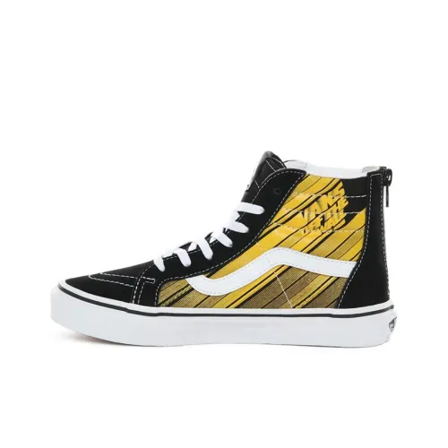 Vans SK8 Zip High Топ Детские Скейтбординги Черно-желтые Подростки
