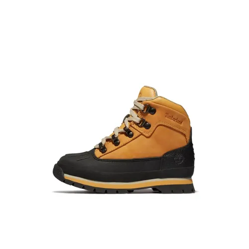 Timberland Euro Hiker Устойчивые к истиранию Низкие Детские ботинки Черный Желтый Детский