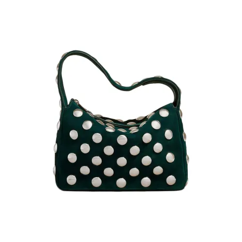 KHAITE Телячья замша Сумка Маленькая Женская Зеленая