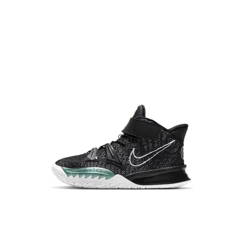Nike Kyrie 7 MID Топ Баскетбольные кроссовки Черный белый Для детей от 3 до 7 лет