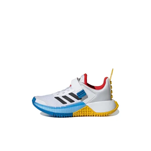 Adidas Sport Pro El K Abrasion Resistant Низкий Топ Детская Беговая Обувь Белая Детская