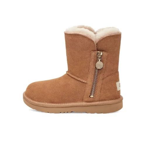 UGG Bailey Zip Короткий Теплый Устойчивый к Износу Снегокат Каштановый Подростки