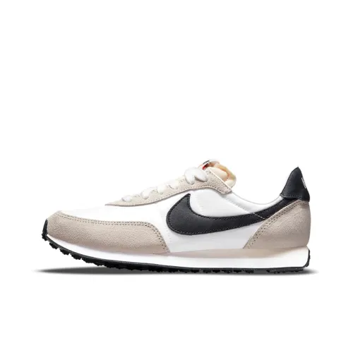Nike Waffle Trainer 2 Slip-Resistant Lightweight Cushioning Low-Top Kids Lifestyle Shoes Gray White Black Найк Вафельный Тренер 2 Противоскользящий Легкий Амортизация Низкий Топ Детские Лайфстайл Обувь Серый Белый Черный