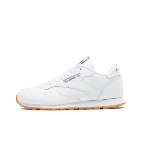Reebok Classic Leather Детская беговая обувь с низким верхом для школьного возраста