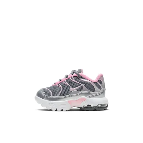 Nike Air Max Plus Low Топ Обувь для малышей Белый Серый Розовый Infant и Toddler