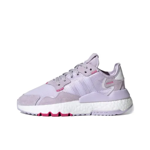 Adidas Originals Nite Jogger Амортизация Износостойкие Детские Лайфстайл Кроссовки Светло-фиолетовые Подростки