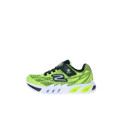 Skechers Flex Светящийся Elite Kids Lifestyle Shoes Черный Зеленый Детский