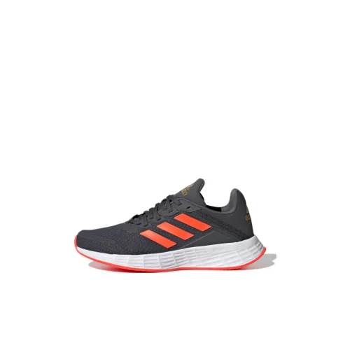Adidas Duramo Sl K противоскользящий и дышащий низкий топ детская беговая обувь серый красный для детей