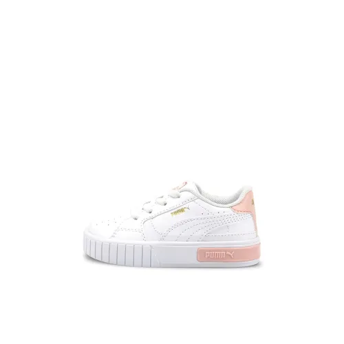 PUMA Cali Series Звезда Устойчивая к истиранию Легкая Баланс Низкий Топ Обувь для малышей Белый Розовый Infant And Toddler