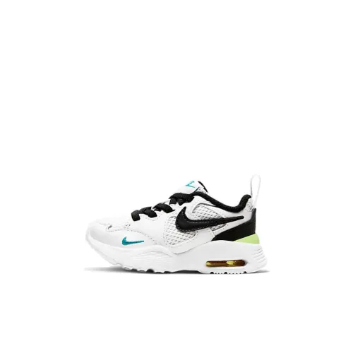 Nike Air Max Fusion Low Топ Беговые кроссовки Белый черный Для малышей и детей дошкольного возраста