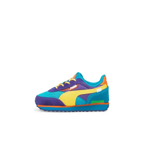 Rugrats X PUMA Future Rider Low Топ Обувь для малышей Синий Фиолетовый Infant And Toddler