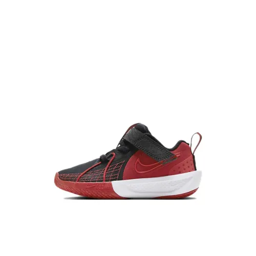 Nike G.T. Cut 3 Устойчивый к истиранию Низкий Топ Детская Баскетбольная Обувь Красный Черный Детский