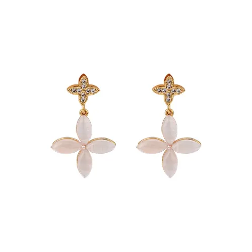 TUTAE Серьги из сплава с цирконием женские золотые