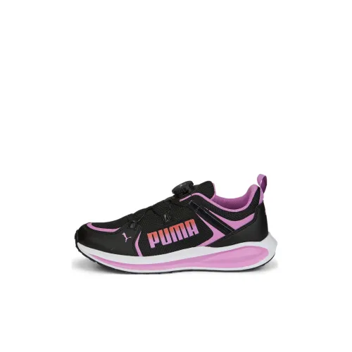 PUMA Twitch Runner Anti KICK Низкий Топ KIDS Лайфстайл Обувь Черный Фиолетовый Дети Возраст 3-7 Лет