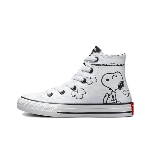 PEANUTS x Converse Chuck Taylor All Star High Top KIDS Кеды Белый Черный