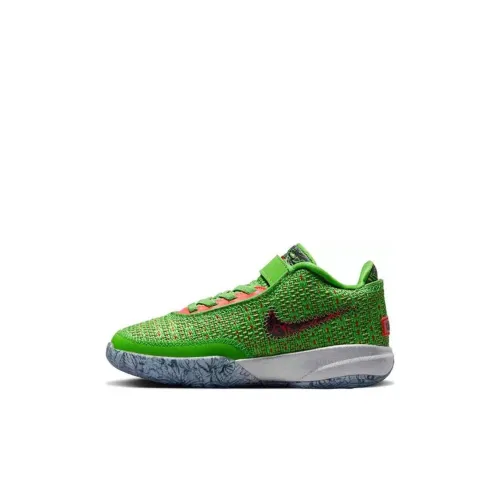 Nike LeBron 20 Рождество LeBron 20 Low Топ Баскетбольные кроссовки для игры Зеленый Дети Возраст 3-7 лет