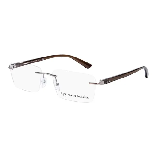 EMPORIO ARMANI Пластиковая оправа Металл Прямоугольные Оправы для очков Унисекс Чайный коричневый