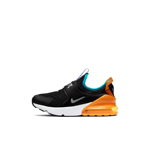 Nike Air Max 270 Kids Lifestyle Shoes Черный синий оранжевый для детей в возрасте 3-7 лет