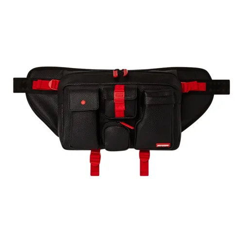 SPRAYGROUND Artificial Leather One Shoulder Crossbody Satchel Unisex Black SPRAYGROUND Искусственная кожа Одно плечо Через плечо Бананка Унисекс Черный