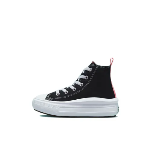 Converse Chuck Taylor All Star Move High Топ Kids Кеды Черный белый Дети Возраст 3-7 лет