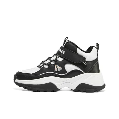 Skechers Kozmiks MID Топ Kids Lifestyle Shoes Черный белый Подростки