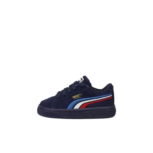 PUMA Suede Series Классический Многоцветный Низкий Топ Обувь для малышей Темно-синий Infant And Toddler