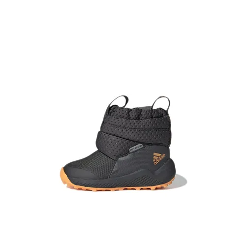 Adidas Rapida Снег Противоскользящие Высокие Кроссовки для малышей Угольно-черный Infant Wa Toddler