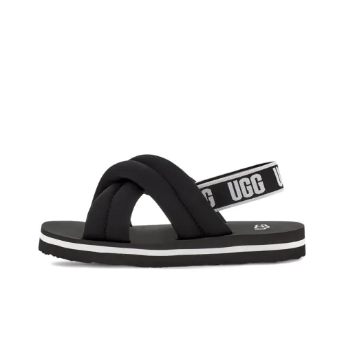 UGG Детские Сандалии Черные Подростки