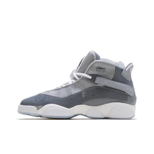 Jordan Air Jordan 6 Кольца Детские баскетбольные кроссовки MID Топ Школьный возраст