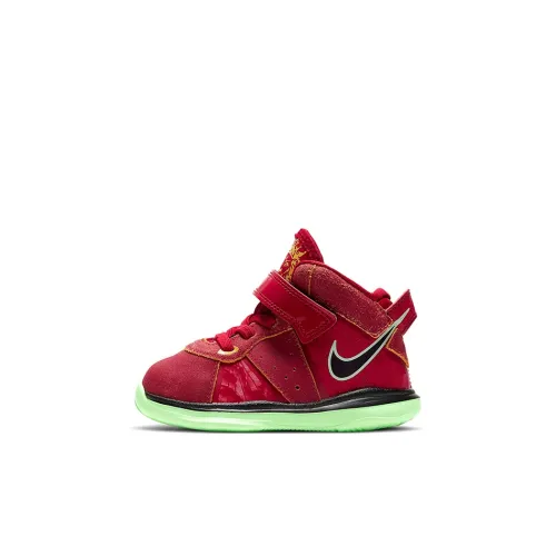 Nike Lebron 8 'Empire Нефритовый' Forbidden City Высокие Баскетбольные Кроссовки Черные Красные для Малышей и Детей