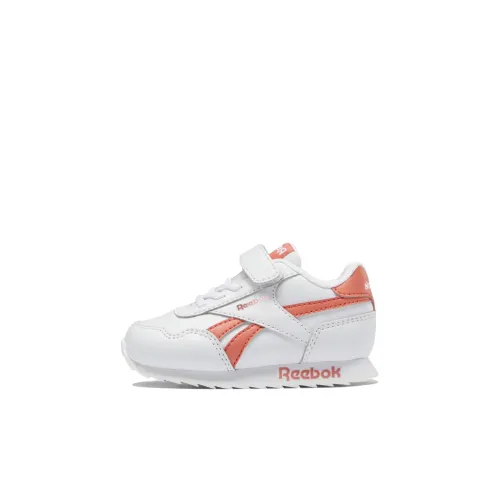 Reebok Royal Classic JOG 3 Low Топ Обувь для малышей Белый и оранжевый Infant And Toddler