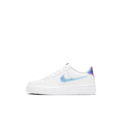 Nike Air FORCE 1 Slip-on Устойчивый к истиранию Низкий Топ Детские Скейтбординг Белый
